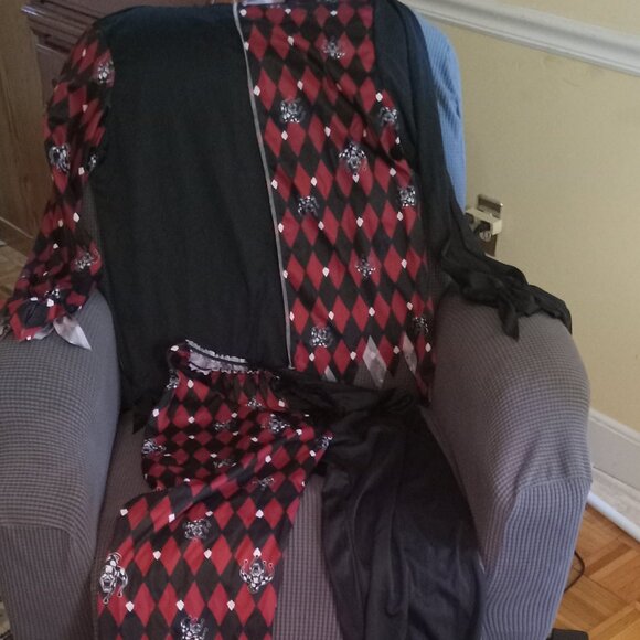 Halloween Sinister Jester joker Costume MEN SIZE LARGE - Picture 6 of 9